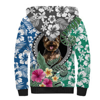 Polynesian Yorkshire Terrier Sherpa Hoodie Polynesian Pattern And Yorkshire Terrier TS04 - Polynesian Pride