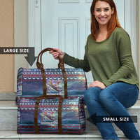 Tonga Christmas Travel Bag with Singing Whale Ocean Scene National Coat of Arms - Polynesian Pride