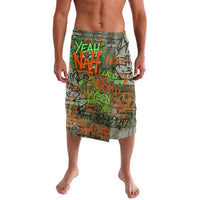 Yeah Nah Graffiti Skull New Zealand Slang Lavalava Kiwi Grunge Brick Wall and Bold Urban Street Art TS04 Multicolor - Polynesian Pride