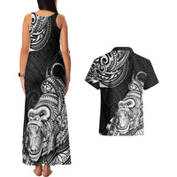 Hawaii Polynesian Couples Matching Tank Maxi Dress and Hawaiian Shirt Gorila Tatoo Polynesian Style TS04 - Polynesian Pride