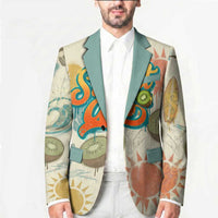 NZ Slang Sweet As Kiwi Shaka Sign Blazer New Zealand Surfboards Sun and Tropical Beach Retro