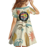 NZ Slang Sweet As Kiwi Shaka Sign Family Matching Off The Shoulder Long Sleeve Dress and Hawaiian Shirt New Zealand Surfboards Sun and Tropical Beach Retro TS04 - Polynesian Pride