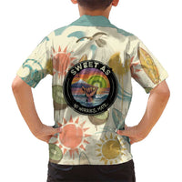 NZ Slang Sweet As Kiwi Shaka Sign Family Matching Summer Maxi Dress and Hawaiian Shirt New Zealand Surfboards Sun and Tropical Beach Retro TS04 - Polynesian Pride