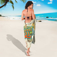 NZ Slang Sweet As Kiwi Shaka Sign Sarong New Zealand Surfboards Sun and Tropical Beach Retro