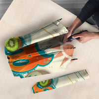 NZ Slang Sweet As Kiwi Shaka Sign Umbrella New Zealand Surfboards Sun and Tropical Beach Retro