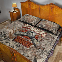 Choice Bro Graffiti Handshake Quilt Bed Set New Zealand Slang Fern Brick Wall and Urban Street Art