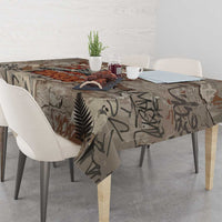 Choice Bro Graffiti Handshake Tablecloth New Zealand Slang Fern Brick Wall and Urban Street Art TS04 - Polynesian Pride
