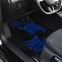 Pohnpei Federated States Of Micronesia Car Mats Polynesian Tribal Heritage Art With Blue Island Tattoo Patterns TS04 - Polynesian Pride