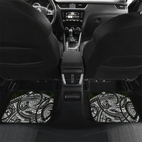 Pohnpei Federated States Of Micronesia Car Mats Polynesian Tribal Heritage Art With Kaselehlie State Seal TS04 Set 2pcs - Back Green White - Polynesian Pride