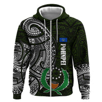 Pohnpei Federated States Of Micronesia Hoodie Polynesian Tribal Heritage Art With Kaselehlie State Seal