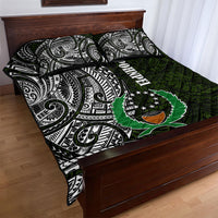 Pohnpei Federated States Of Micronesia Quilt Bed Set Polynesian Tribal Heritage Art With Kaselehlie State Seal