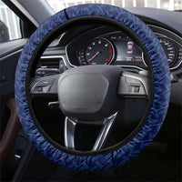 Northern Mariana Islands Saipan Steering Wheel Cover Polynesian Tribal Pattern - Commonwealth Seal Art TS04 - Polynesian Pride