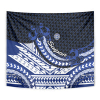 Northern Mariana Islands Saipan Tapestry Polynesian Tribal Pattern - Commonwealth Seal Art TS04 - Polynesian Pride
