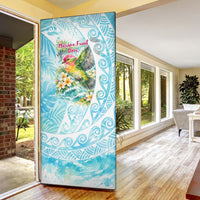 Saipan CMNI Door Cover Polynesian Northern Mariana Islands Fruit Dove Watercolor TS04 - Polynesian Pride