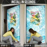 Saipan CMNI Door Cover Polynesian Northern Mariana Islands Fruit Dove Watercolor TS04 - Polynesian Pride