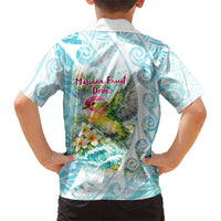 Saipan CMNI Family Matching Mermaid Dress and Hawaiian Shirt Polynesian Northern Mariana Islands Fruit Dove Watercolor TS04 - Polynesian Pride