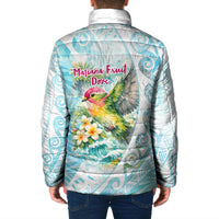 Saipan CMNI Padded Jacket Polynesian Northern Mariana Islands Fruit Dove Watercolor TS04 - Polynesian Pride