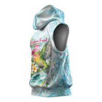 Saipan CMNI Sleeveless Hoodie Polynesian Northern Mariana Islands Fruit Dove Watercolor TS04 - Polynesian Pride