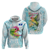 Saipan CMNI Zip Hoodie Polynesian Northern Mariana Islands Fruit Dove Watercolor TS04 - Polynesian Pride