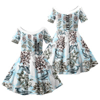 Personalized Masefau American Samoa Family Matching Tank Maxi Dress and Hawaiian Shirt Vintage Whale Hibiscus Ocean Waves