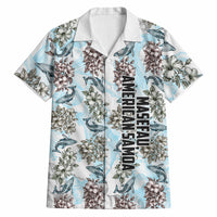 Personalized Masefau American Samoa Hawaiian Shirt Vintage Whale Hibiscus Ocean Waves
