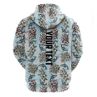 Personalized Masefau American Samoa Hoodie Vintage Whale Hibiscus Ocean Waves