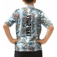 Personalized Masefau American Samoa Kid Hawaiian Shirt Vintage Whale Hibiscus Ocean Waves