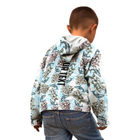 Personalized Masefau American Samoa Kid Hoodie Vintage Whale Hibiscus Ocean Waves