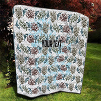 Personalized Masefau American Samoa Quilt Vintage Whale Hibiscus Ocean Waves