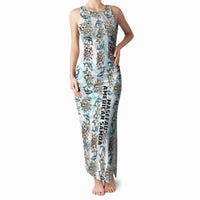 Personalized Masefau American Samoa Tank Maxi Dress Vintage Whale Hibiscus Ocean Waves