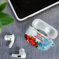 Personalized American Samoa Masefau AirPods Case Hibiscus Tropical Floral Whale Polynesian Tribal Pattern