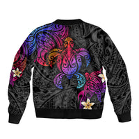 Turtle and Plumeria - Polynesian Bomber Jacket TS04 - Polynesian Pride