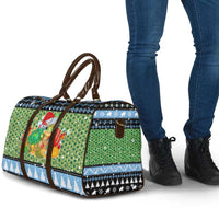 Micronesia Christmas Travel Bag with Santa Turtle Coral Reef and Holiday Ocean Pattern - Polynesian Pride