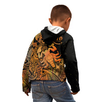 Zodiac Scorpio Kid Hoodie Polynesian in Orange TS04 - Polynesian Pride
