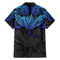 Polynesian Ray Pattern Family Matching Off Shoulder Short Dress and Hawaiian Shirt TS04 - Polynesian Pride