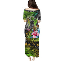 Polynesian Puletasi Whales and Compass Gradient Pattern TS04 - Polynesian Pride