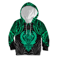 Polynesian Kid Hoodie Abstract Tiki TS04 Hoodie Black/Yellow - Polynesian Pride