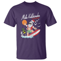 Mele Kalikimaka Surfing Santa Vintage Hawaiian Christmas T Shirt TS09 Purple - Polynesian Pride