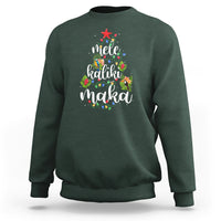 Mele Kalikimaka Hawaiian Christmas Tree Sweatshirt TS09 Dark Forest Green - Polynesian Pride