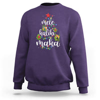 Mele Kalikimaka Hawaiian Christmas Tree Sweatshirt TS09 Purple - Polynesian Pride