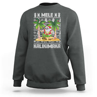 Mele Kalikimaka Santa Hawaiian Christmas Hula Dance Sweatshirt TS09 - Polynesian Pride