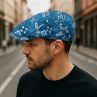 Vintage Hawaiian Quilting Patterns Jeff Hat Blue Style Tribal Fabric Patchwork - Polynesian Pride