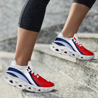 Wallis And Futuna Clunky Sneakers Flag-Inspired Curve Style