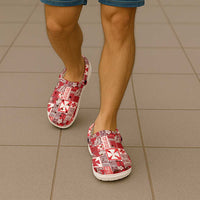 Wallis Et Futuna Kilisimasi Fiefia Clogs Shoes Pacific Patchwork Xmas Vibes - Polynesian Pride