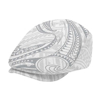 White Sunday Lotu Tamaiti Jeff Hat Polynesian Wave Pastel Gray - Polynesian Pride
