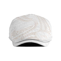 White Sunday Lotu Tamaiti Jeff Hat Polynesian Wave Pastel Nude - Polynesian Pride