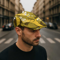 Yellow Banana Leaf Hawaii Jeff Hat Lau Maia Plumeria Tropical Summer Vibes