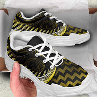 Yellow Matariki New Zealand Chunky Sneakers Maori Poutama Galaxy Vibes LT14 - Polynesian Pride
