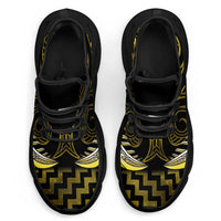 Yellow Matariki New Zealand Clunky Sneakers Maori Poutama Galaxy Vibes LT14 - Polynesian Pride