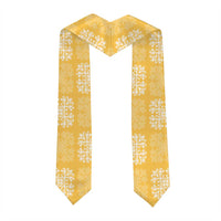 Yellow Palaka Quilt Hawaii Graduation Stole Traditional Hawaii-plaid Pattern LT14 - Polynesian Pride